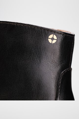 Bottines en cuir Ava - Noir