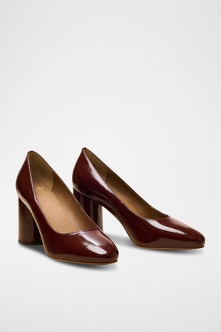Escarpins en cuir verni Esther - Rouge