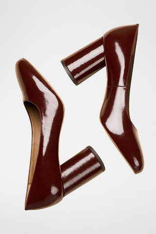Escarpins en cuir verni Esther - Rouge
