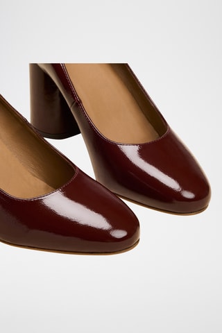 Escarpins en cuir verni Esther - Rouge