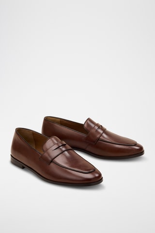 Mocassins en cuir Guillemette - Marron