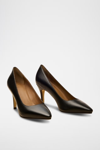 Escarpins en cuir Elodie - Noir