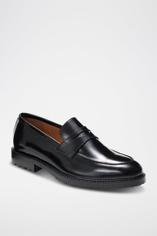 Mocassins en cuir Jeanne - Leonarr x Swan - Noir
