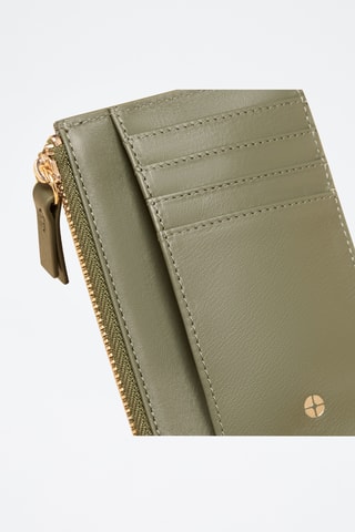 Porte-cartes en cuir Sophie - Vert