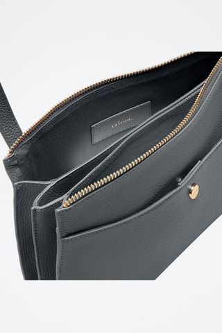 Sac bandoulière en cuir Irma - Bleu