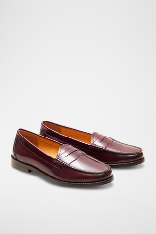 Mocassins en cuir Victoire - Bordeaux