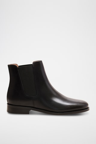Bottines Chelsea en cuir Zoé - Noir