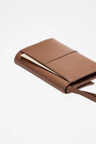 Portefeuille en cuir Emilie - Taupe