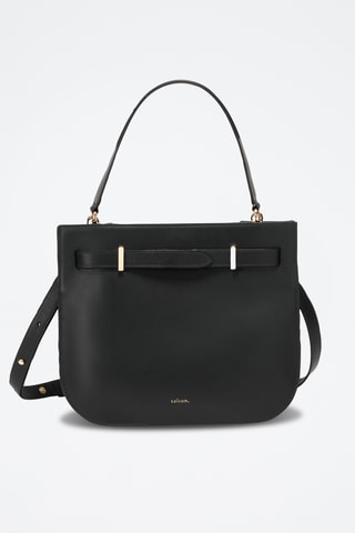Sac porté épaule en cuir Pilar - Noir