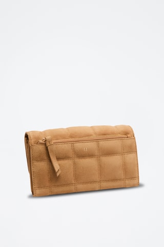 Pochette en nubuck Ruth - Camel