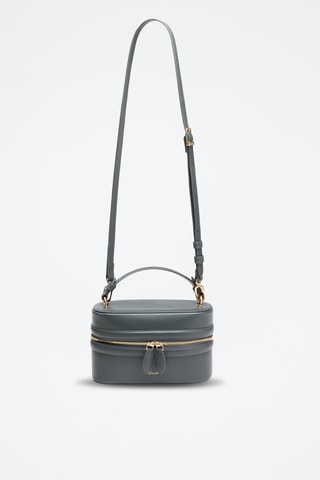 Sac à main en cuir de mouton Maëlle - Gris