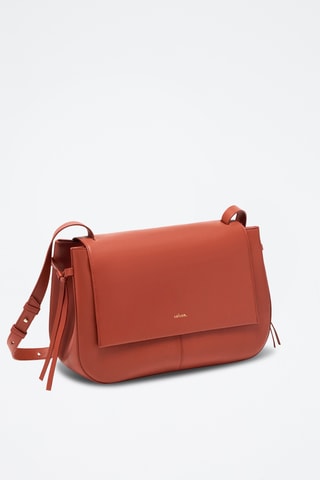 Sac porté épaule en cuir Ilona - Orange