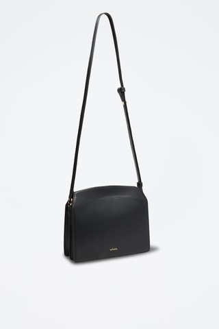 Sac bandoulière en cuir de veau Suzon - Noir