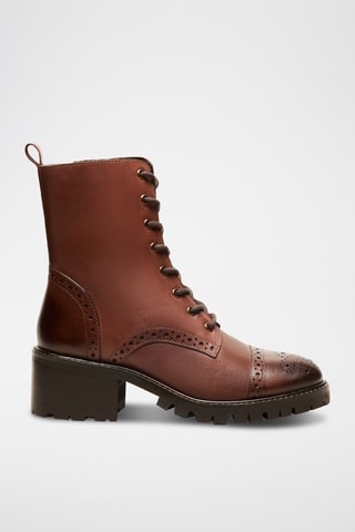 Bottines en cuir Nina - Marron