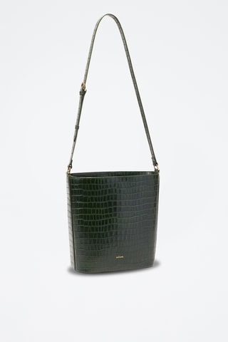Sac seau en cuir Luz - Vert foncé