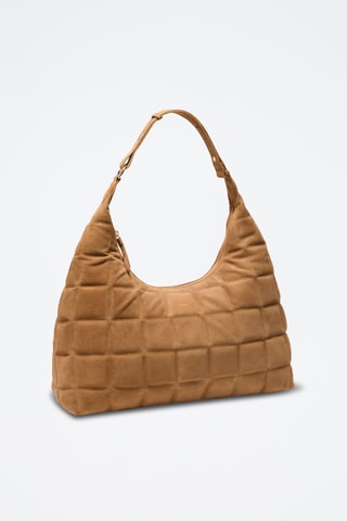 Sac porté épaule en nubuck Zazie - Camel