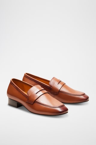 Mocassins en cuir Elise - Camel