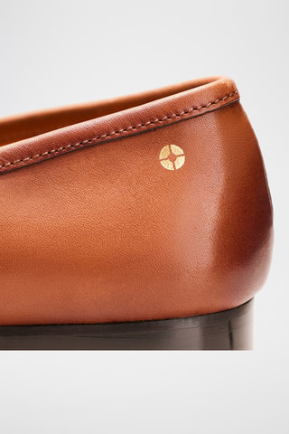 Mocassins en cuir Elise - Camel