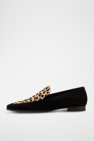 Mocassins en cuir suédé - Noir