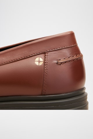 Mocassins plateformes en cuir Céline - Marron