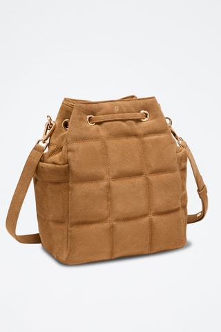 Sac seau en nubuck  Ninon - Camel