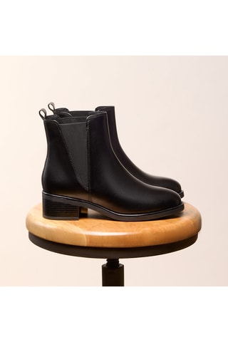 Bottines Chelsea en cuir Gloria - Noir