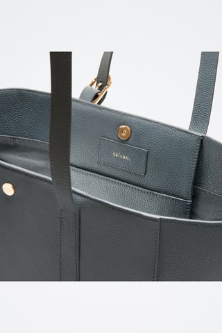 Cabas en cuir Magda - Gris