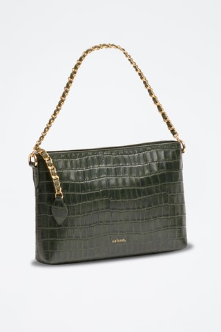 Sac bandoulière en cuir Emma - Vert foncé