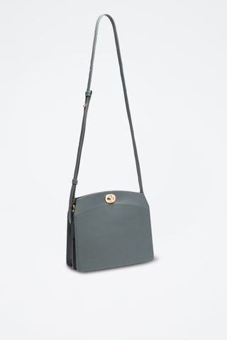 Sac bandoulière en cuir de veau Suzon - Gris