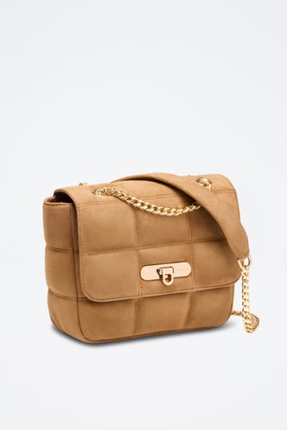 Sac porté épaule en nubuck Léonie - Camel