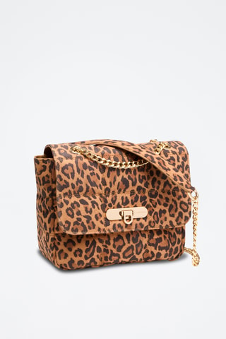 Sac porté épaule en cuir Léonie - Marron