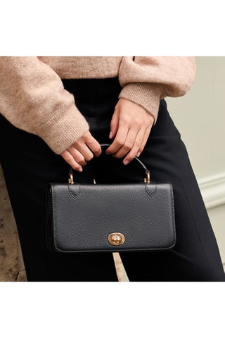 Sac à main en cuir Sibel - Noir