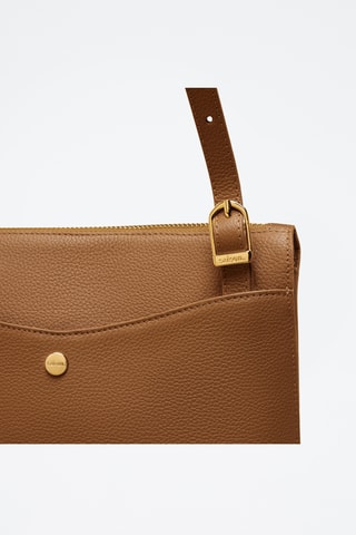 Sac bandoulière en cuir Irma - Marron