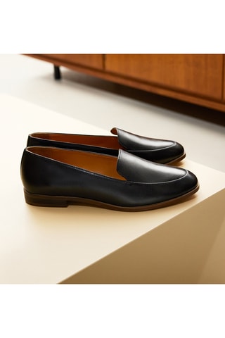 Mocassins en cuir Margaux - Noir