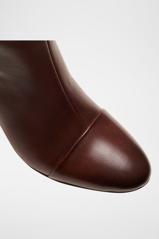 Bottines en cuir Léna - Marron