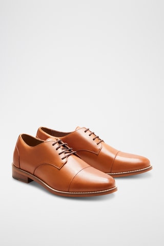 Derbys en cuir Capucine - Camel