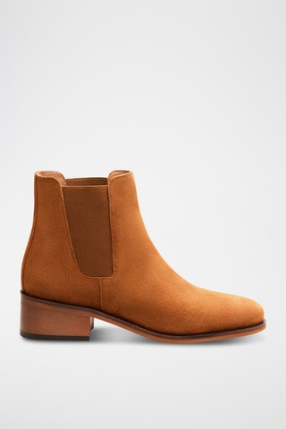 Bottines Chelsea en nubuck Chloé - Camel