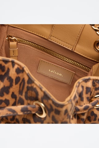 Sac seau en cuir Ninon - Marron