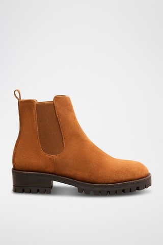 Bottines Chelsea en nubuck Maia - Camel