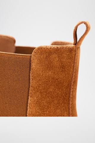 Bottines Chelsea en nubuck Maia - Camel