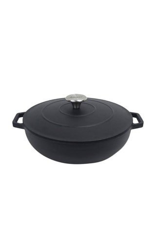 Sauteuse en fonte d'acier avec couvercle - 25 cm - 2,7 l