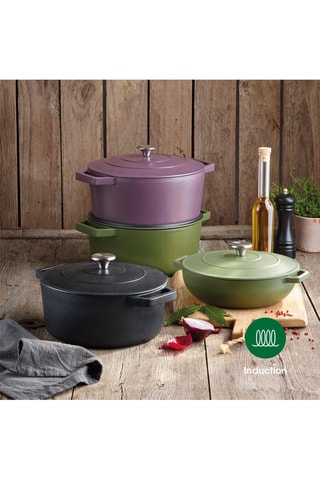 Cocotte en fonte d'acier -  28 cm - 6,8 l