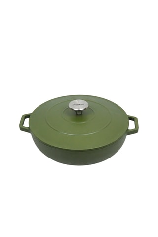 Sauteuse en fonte d'acier avec couvercle - 25 cm - 2,7 l