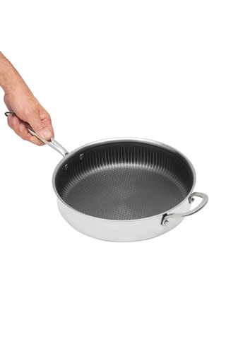 Sauteuse en acier inoxydable revêtement céramique - 24 cm