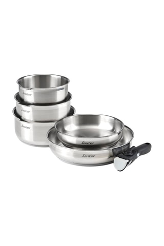 Batterie de cuisine en acier inoxydable - 6 pièces