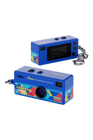 Mini Camera Retro 80 - LCD-scherm 0,96” - Blauw