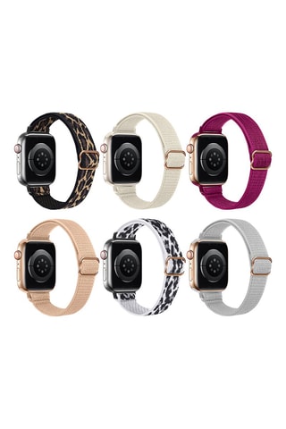 6 Armbanden Eko Nylon - Apple Watch 42/ 44/45/49 mm