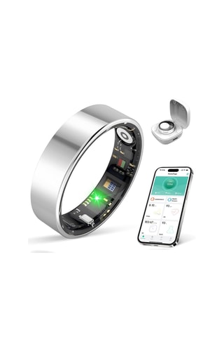 Smartring Mogie - Model Titan - Zilverkleurig - Maat 12