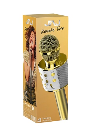 Karaoke Bluetoothmicrofoon - Goudkleurig