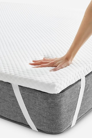 Surmatelas en bambou - Blanc